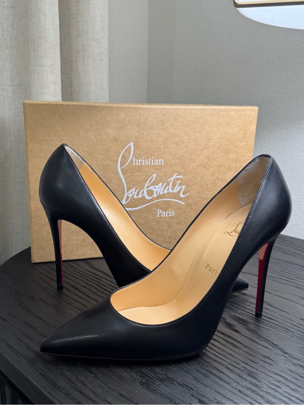 Christian Louboutin Kate 100 Pumps Nappa Leather Black 39.5